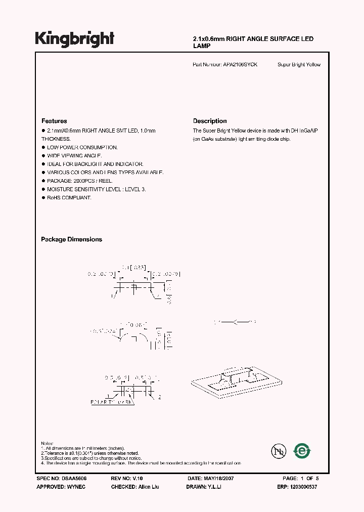 APA2106SYCK_1210649.PDF Datasheet