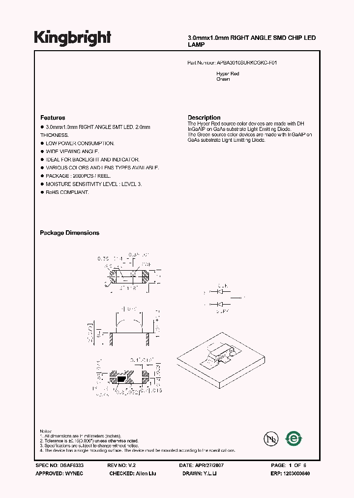 APBA3010SURKCGKC-F01_1210684.PDF Datasheet
