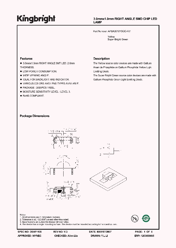 APBA3010YSGC-F01_1210689.PDF Datasheet