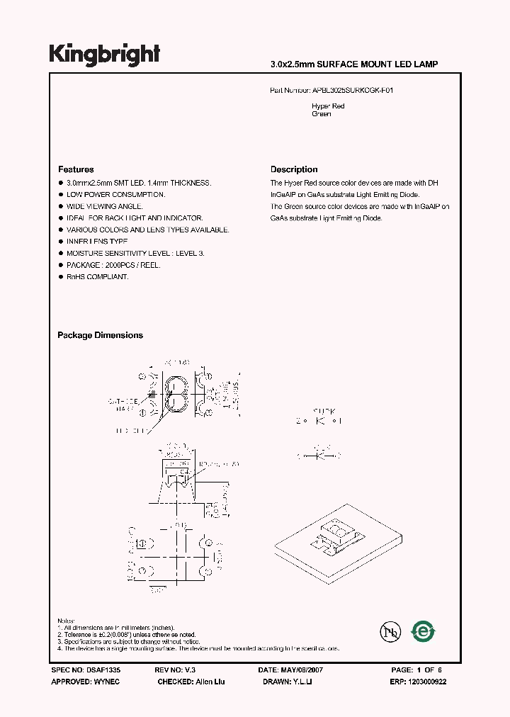 APBL3025SURKCGK-F01_1210711.PDF Datasheet