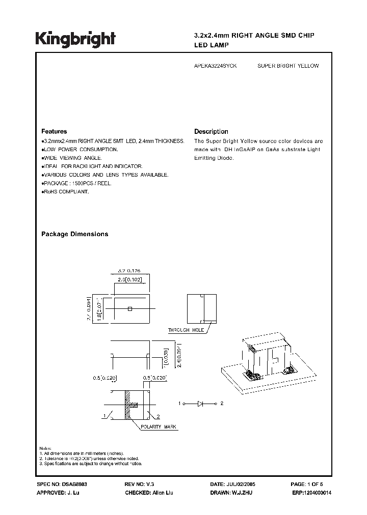 APEKA3224SYCK_1210839.PDF Datasheet