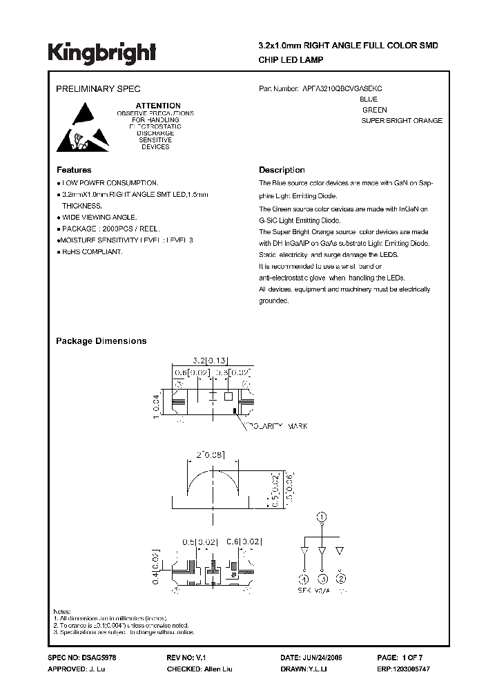 APFA3210QBCVGASEKC_1210853.PDF Datasheet