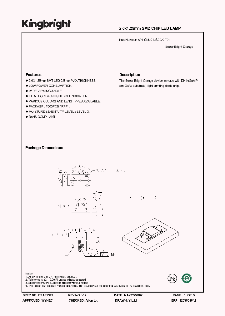 APHCM2012SECK-F01_1210865.PDF Datasheet