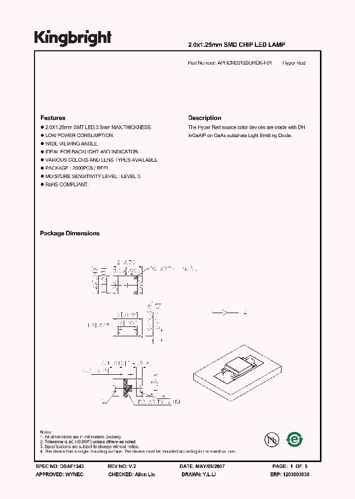 APHCM2012SURCK-F01_1210866.PDF Datasheet