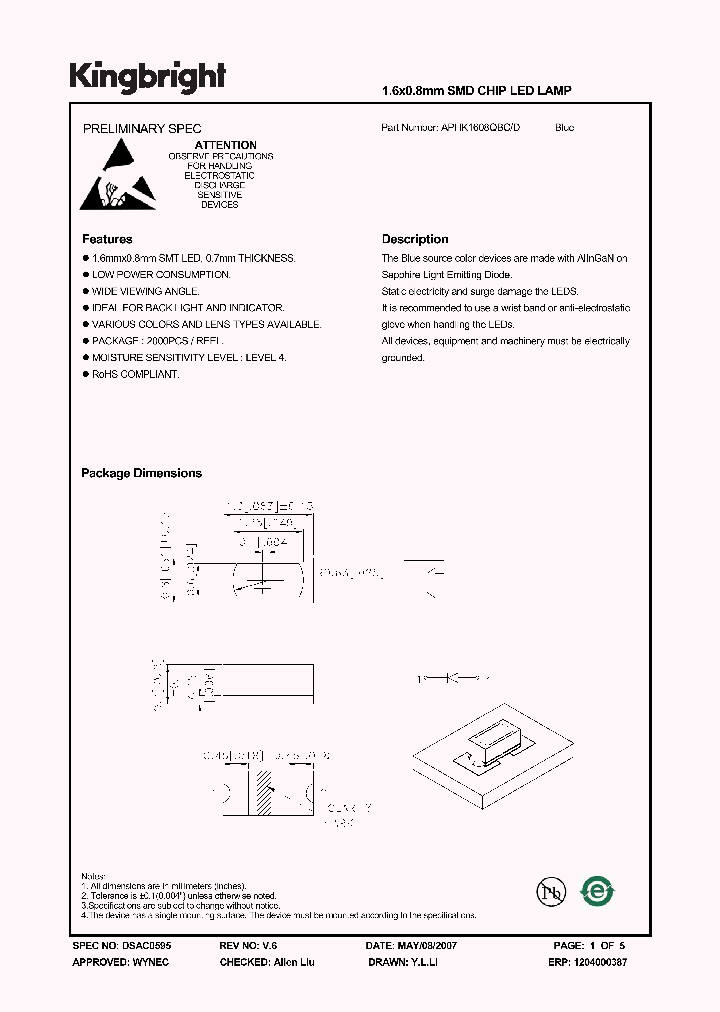 APHK1608QBCD_1210886.PDF Datasheet