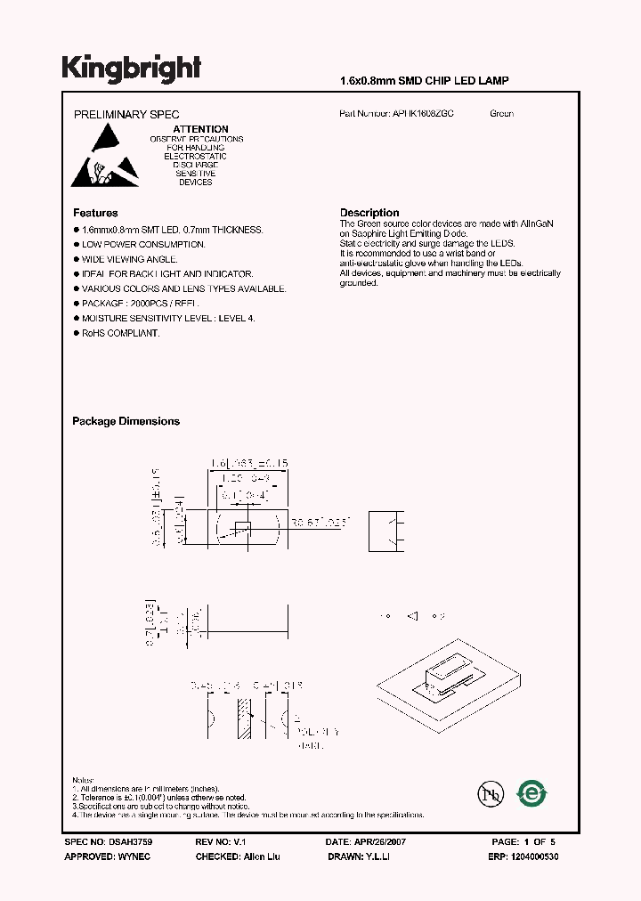 APHK1608ZGC_1210899.PDF Datasheet
