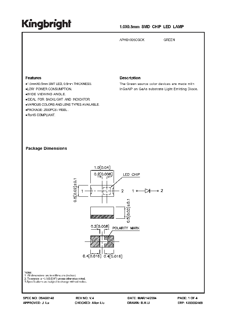APHS1005CGCK_1210903.PDF Datasheet