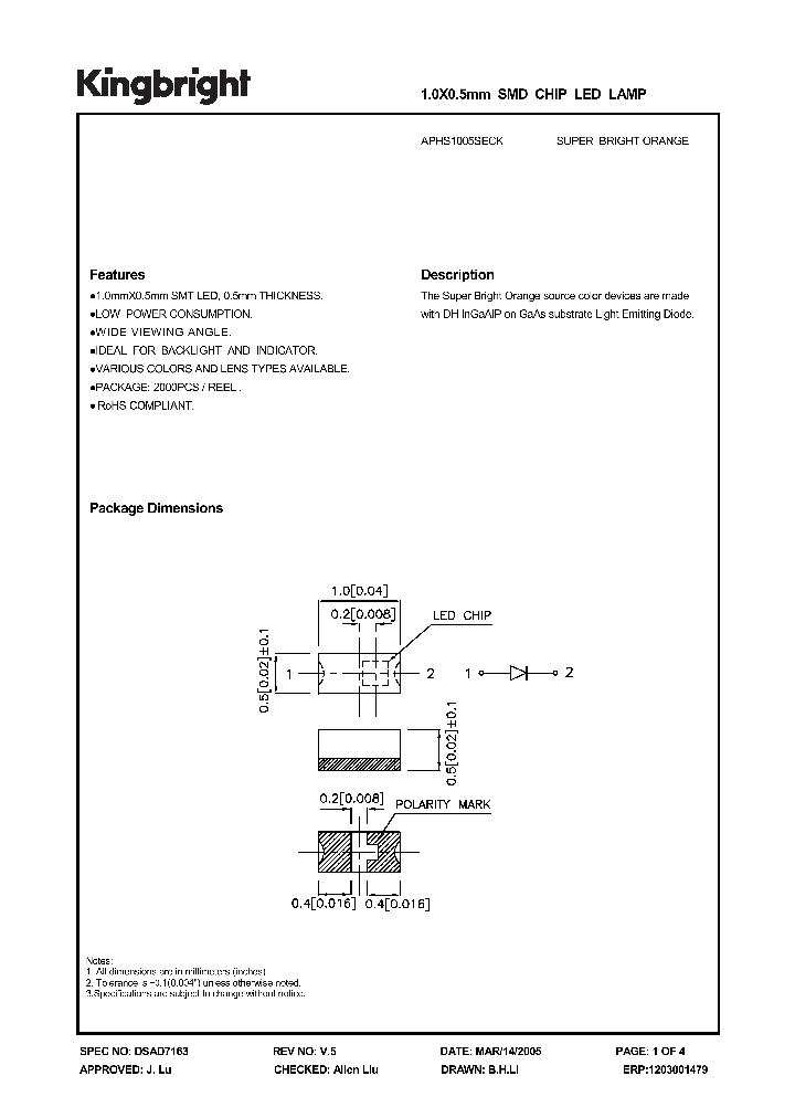 APHS1005SECK_1210904.PDF Datasheet