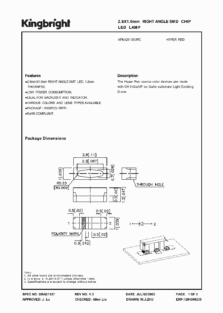 APKA2810SURC_1210968.PDF Datasheet