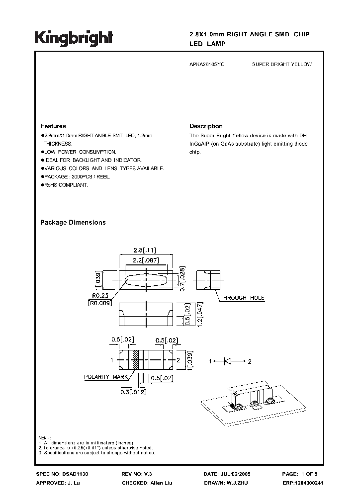 APKA2810SYC_1210970.PDF Datasheet