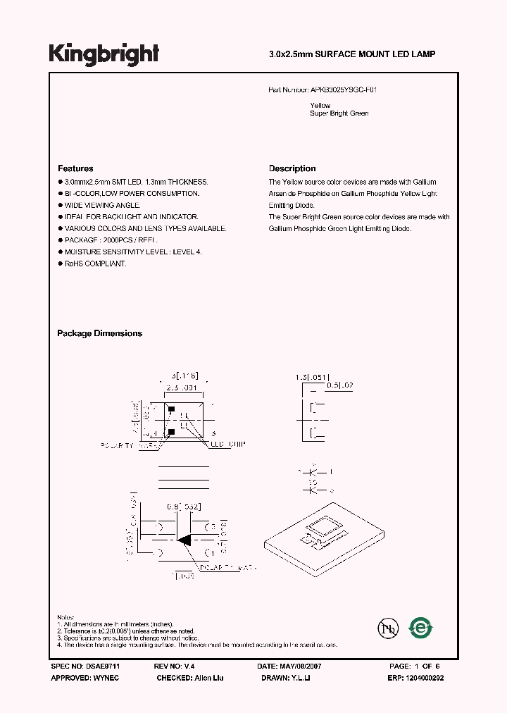 APKB3025YSGC-F01_1210991.PDF Datasheet