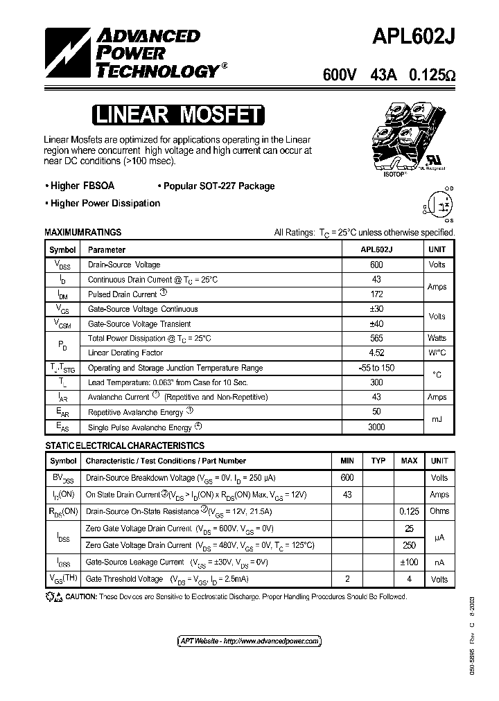 APL602J_1168640.PDF Datasheet