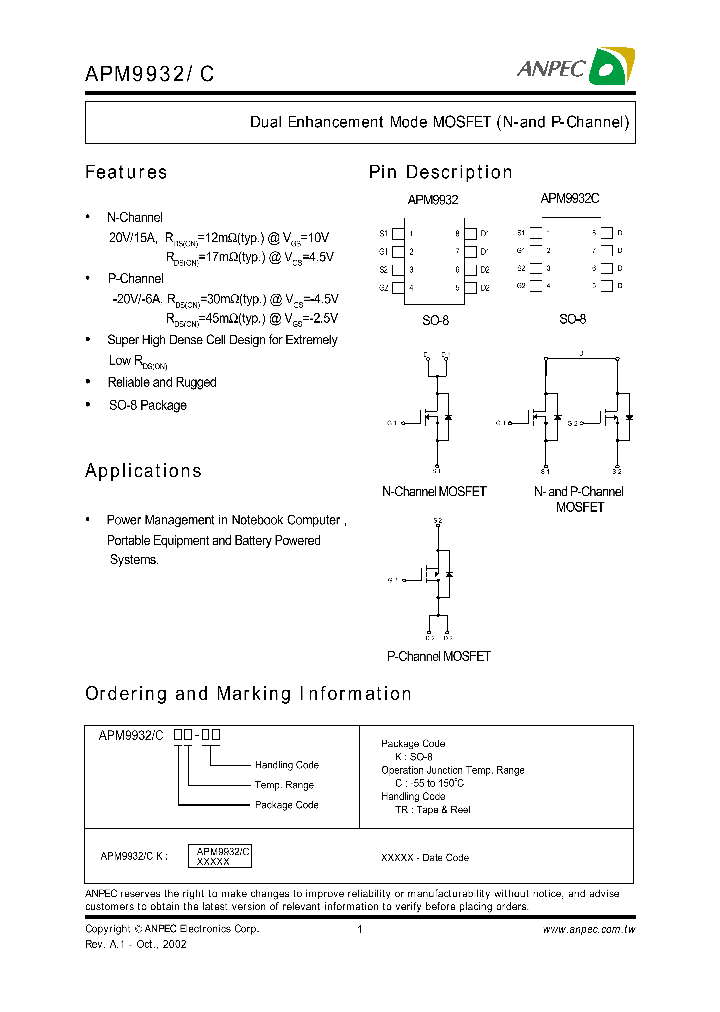 APM9932CKC-TR_1211174.PDF Datasheet