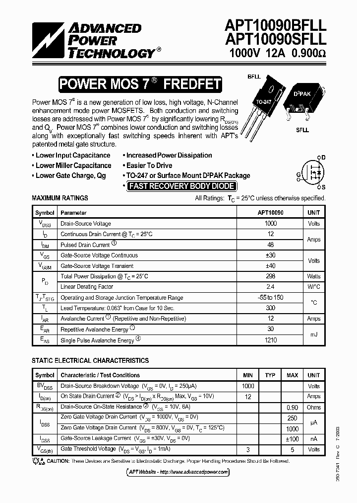 APT10090SFLL_1211278.PDF Datasheet
