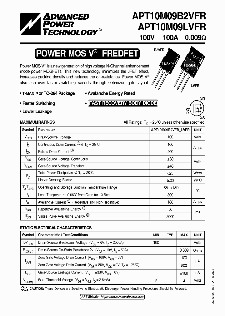 APT10M09LVFR_1211303.PDF Datasheet