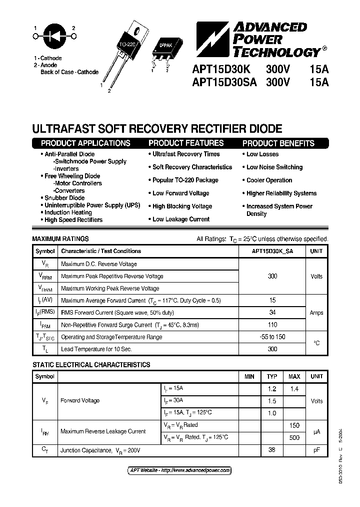 APT15D30SA_1211361.PDF Datasheet