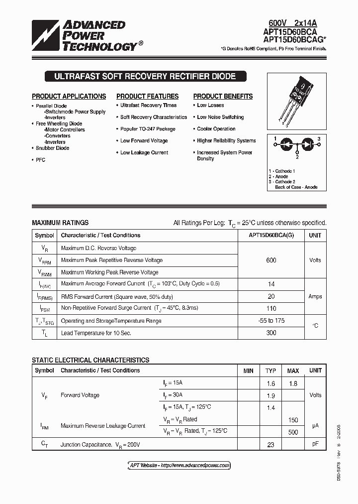 APT15D60BCA05_1211368.PDF Datasheet