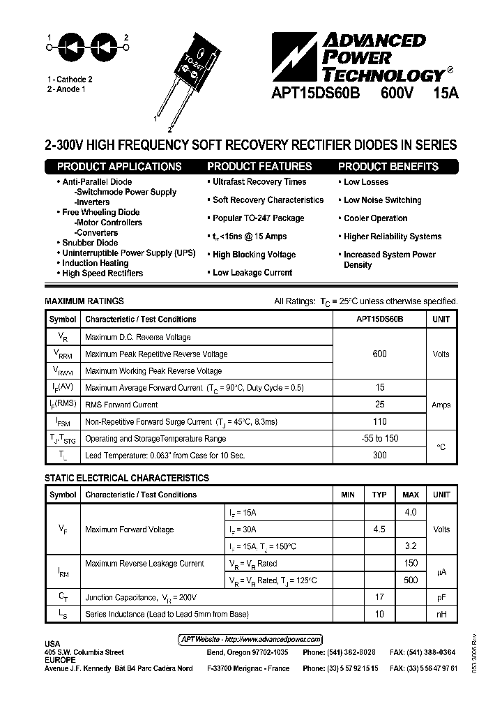 APT15DS60B_1211380.PDF Datasheet