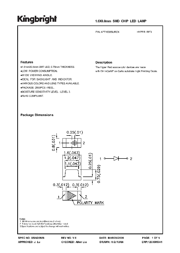 APT1608SURCK_1211405.PDF Datasheet