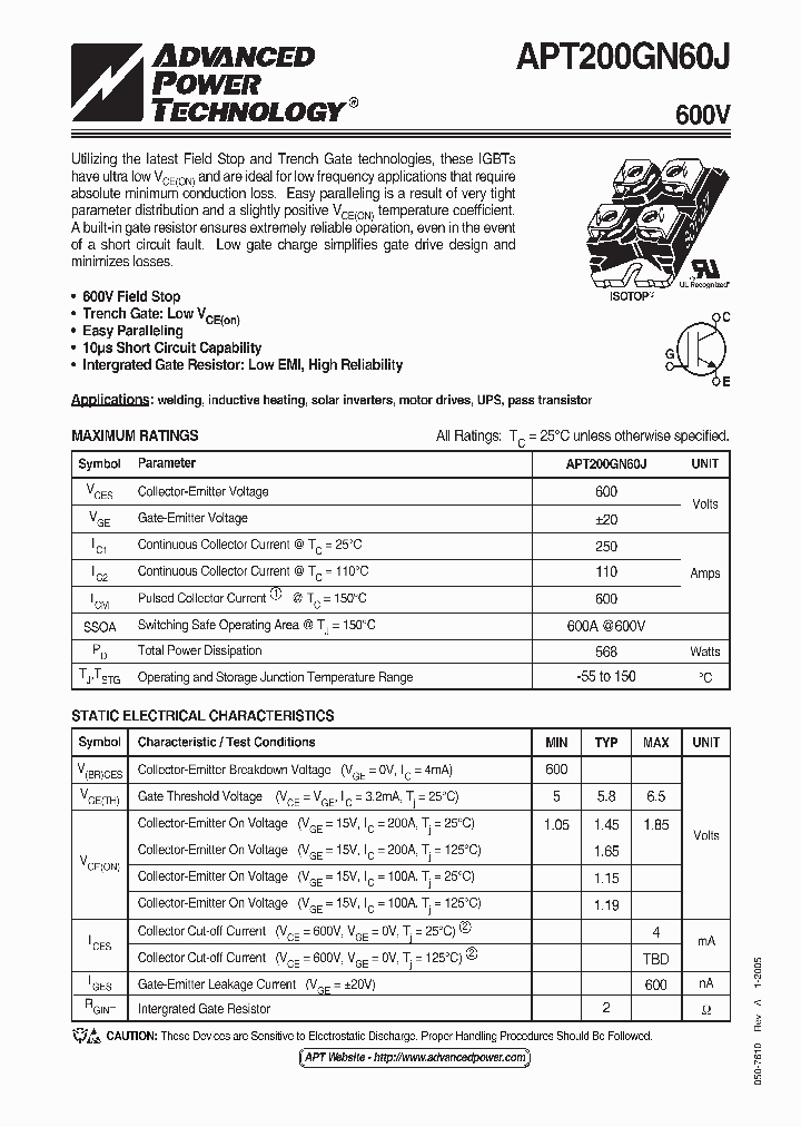 APT200GN60J_1211419.PDF Datasheet