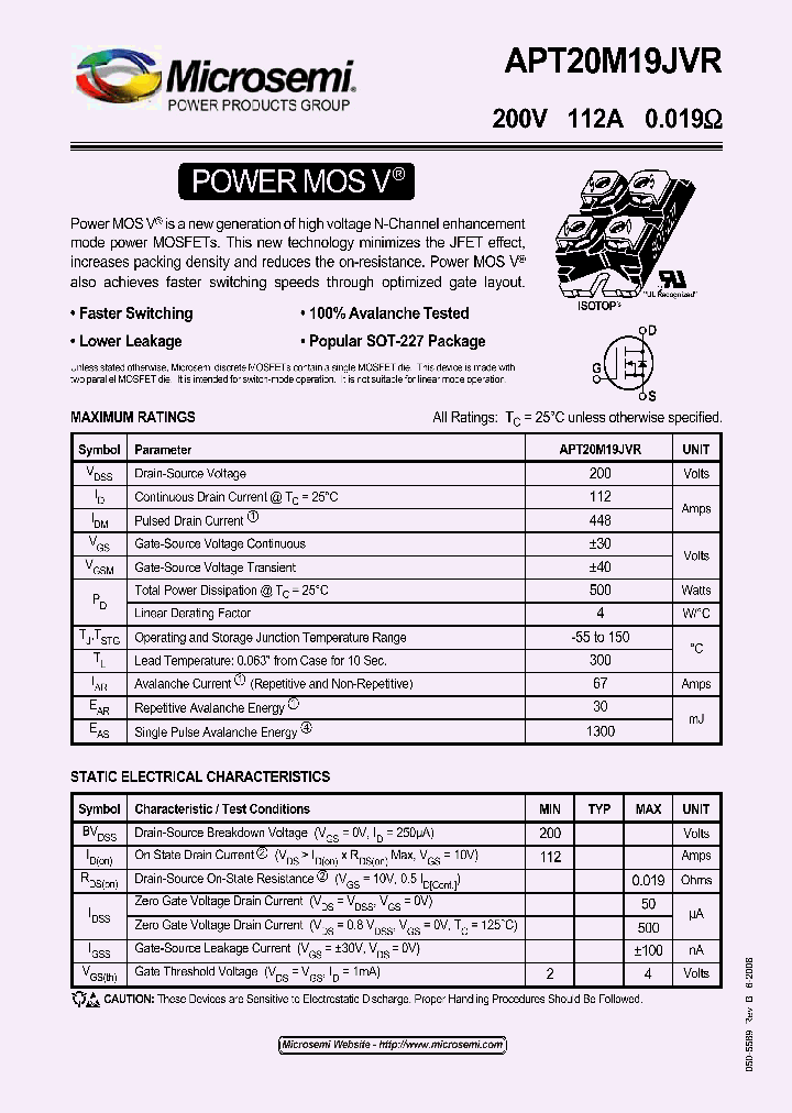 APT20M19JVR_1211458.PDF Datasheet