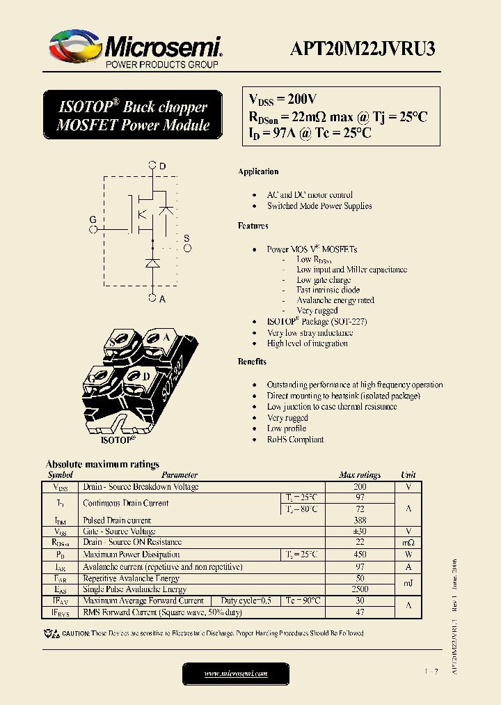 APT20M22JVRU3_1169427.PDF Datasheet