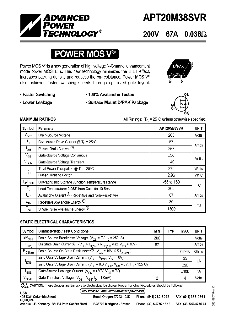 APT20M38SVR_1188207.PDF Datasheet
