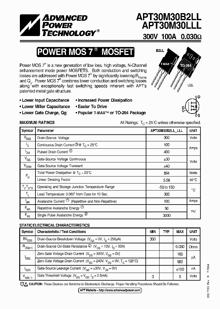 APT30M30LLL_1211582.PDF Datasheet