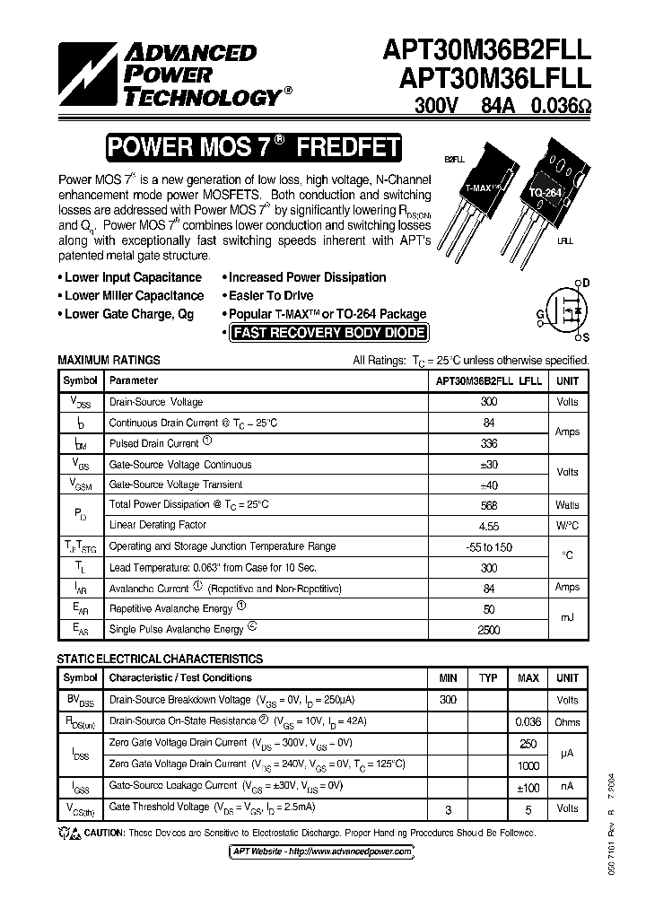 APT30M36LFLL_1211587.PDF Datasheet