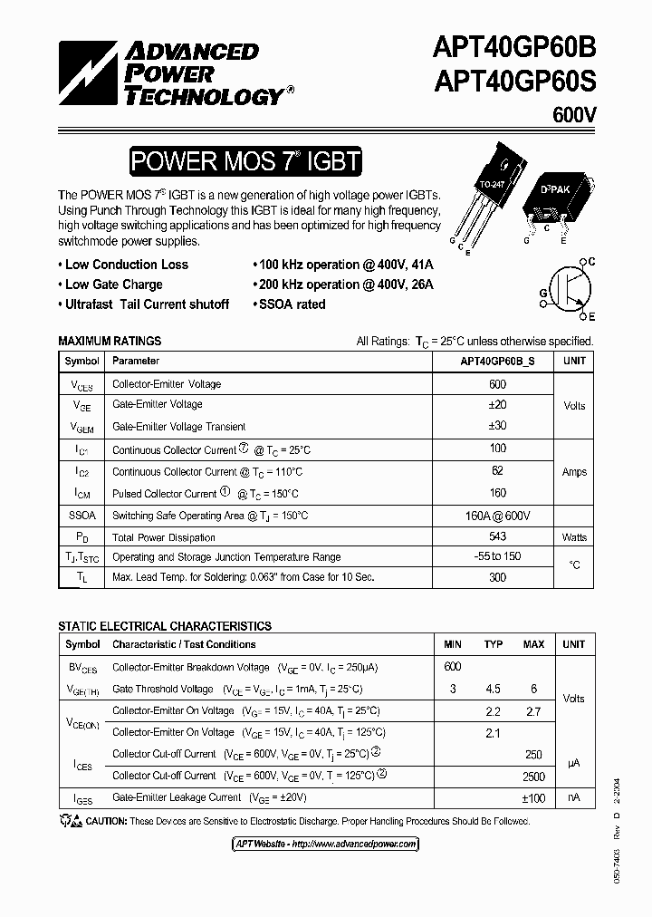 APT40GP60B_1169107.PDF Datasheet