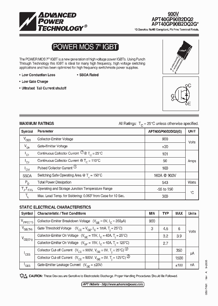 APT40GP90B2DQ2_1169105.PDF Datasheet