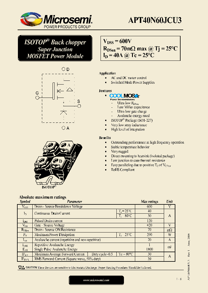 APT40N60JCU3_1169095.PDF Datasheet