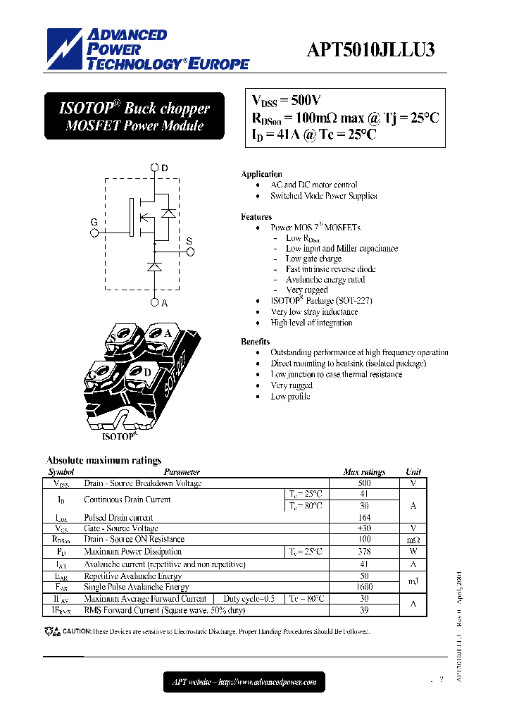 APT5010JLLU3_1169077.PDF Datasheet