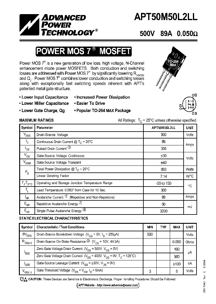 APT50M50L2LL04_1211757.PDF Datasheet
