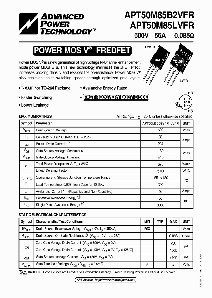 APT50M85B2VFR04_1055002.PDF Datasheet