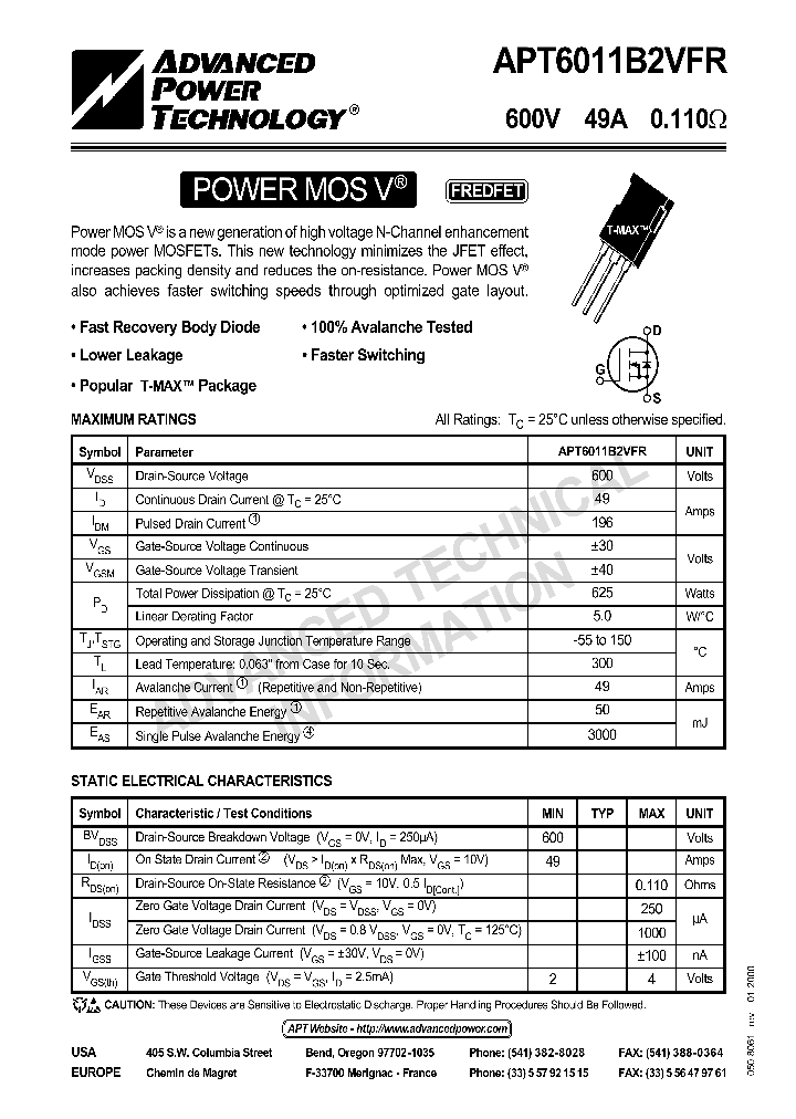 APT6011B2VFR_1066732.PDF Datasheet