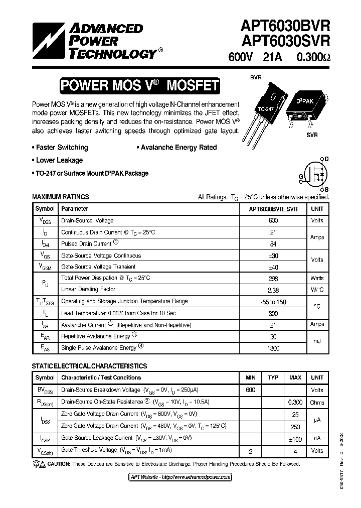 APT6030SVR_1211848.PDF Datasheet