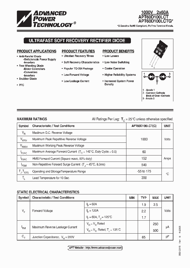 APT60D100LCT05_1211867.PDF Datasheet
