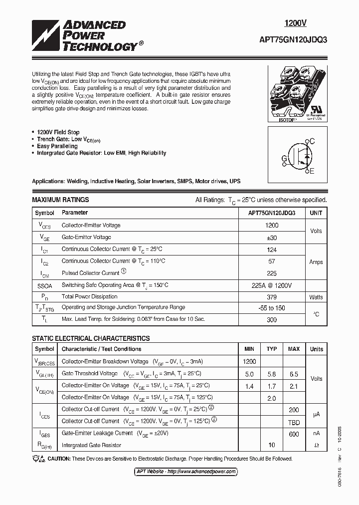APT75GN120JDQ3_1168994.PDF Datasheet