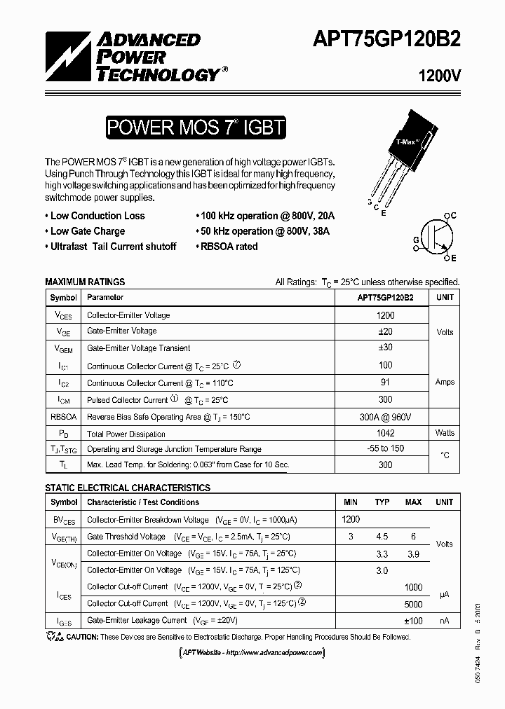 APT75GP120B2_1211916.PDF Datasheet
