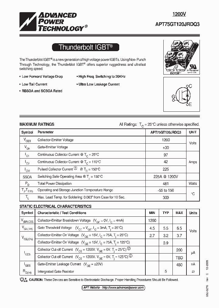 APT75GT120JRDQ3_1168987.PDF Datasheet