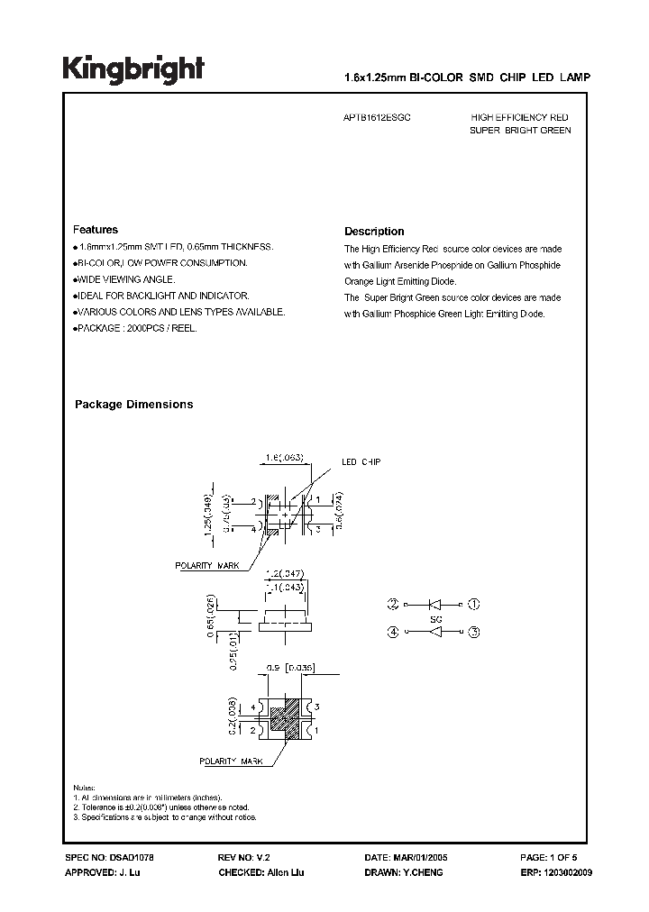 APTB1612ESGC_1212004.PDF Datasheet