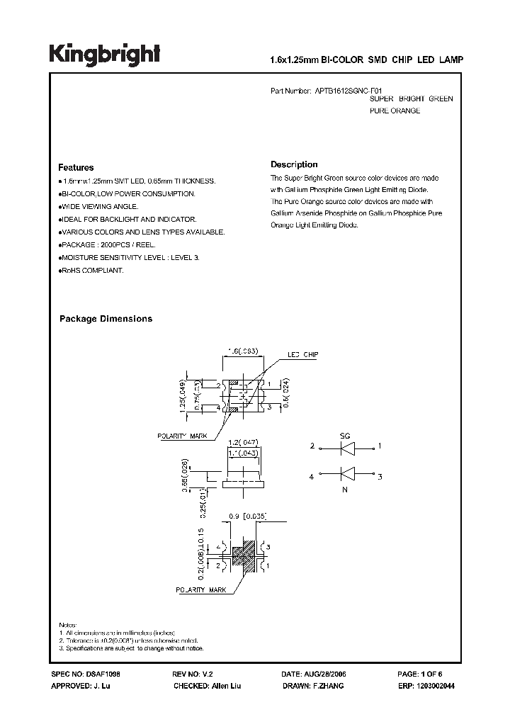 APTB1612SGNC-F01_1212006.PDF Datasheet