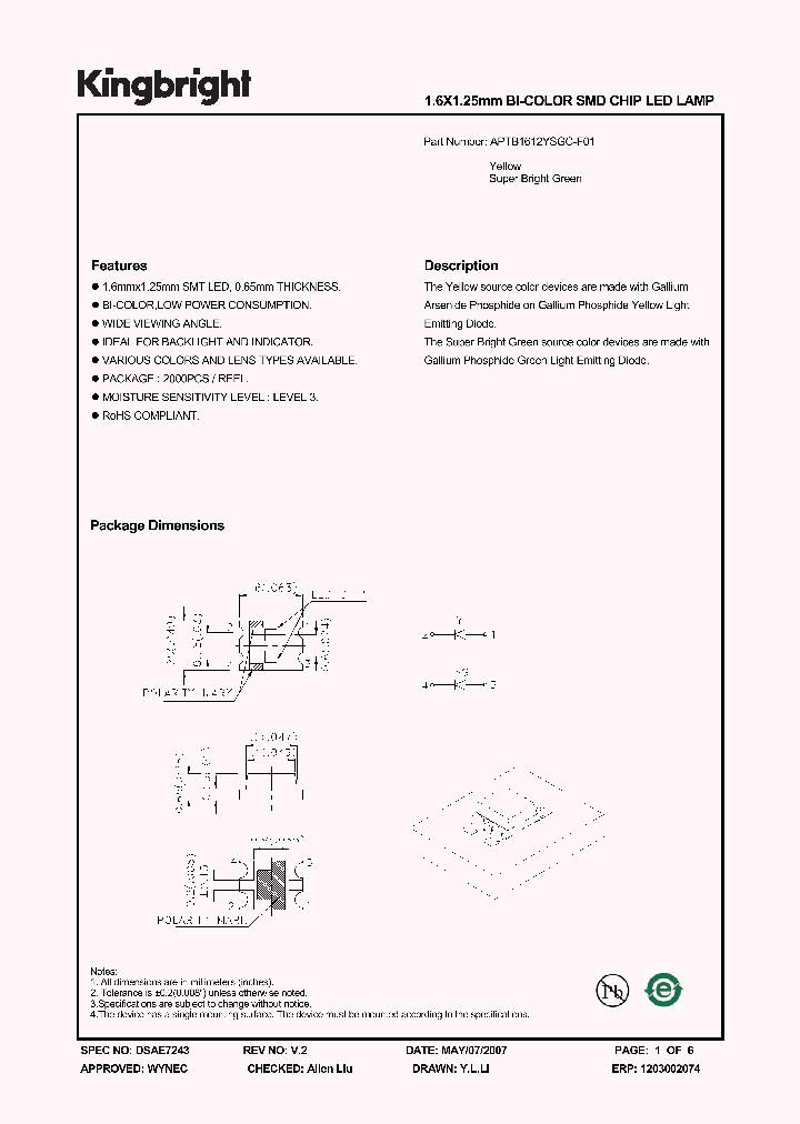 APTB1612YSGC-F01_1212012.PDF Datasheet