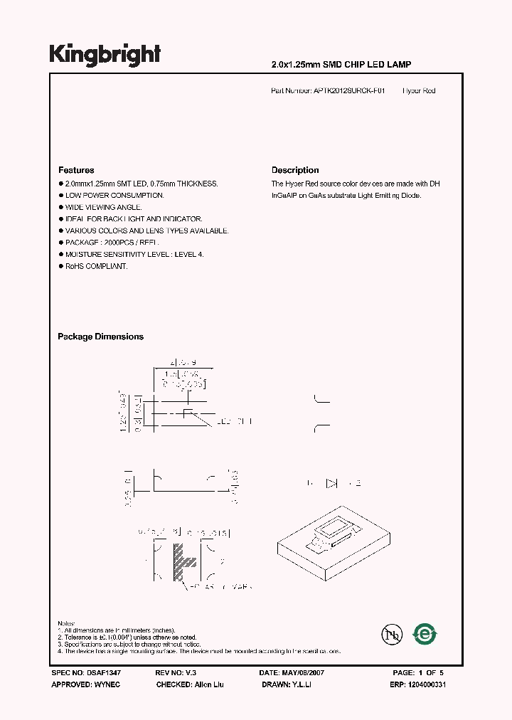 APTK2012SURCK-F01_1212517.PDF Datasheet