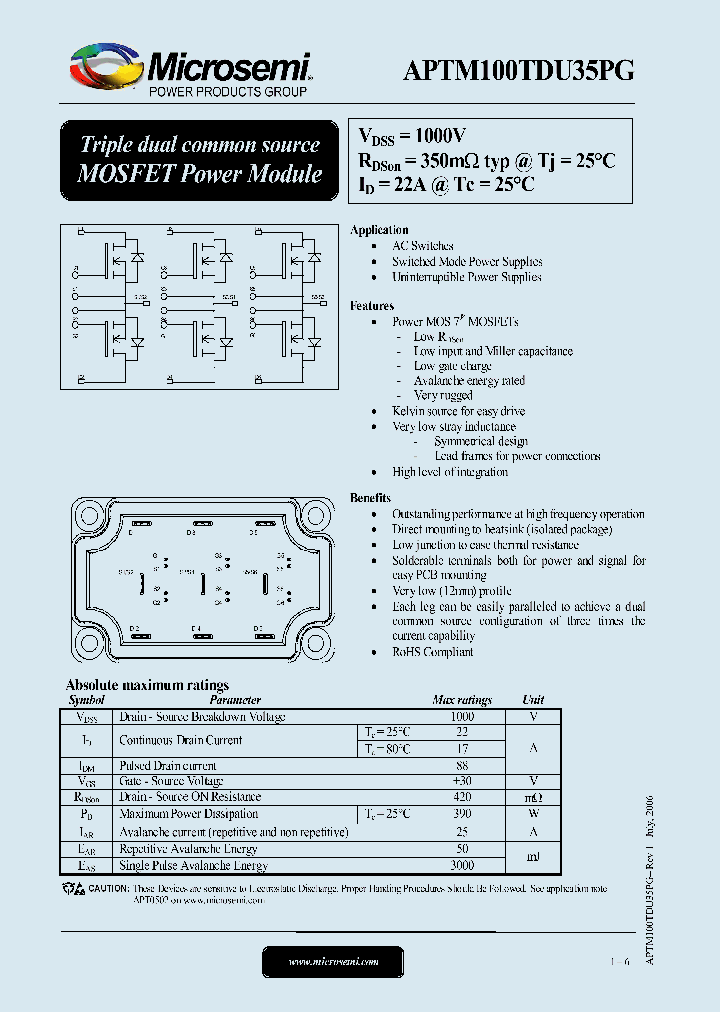 APTM100TDU35PG_1212561.PDF Datasheet