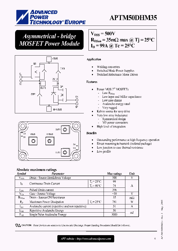 APTM50DHM35_1169219.PDF Datasheet