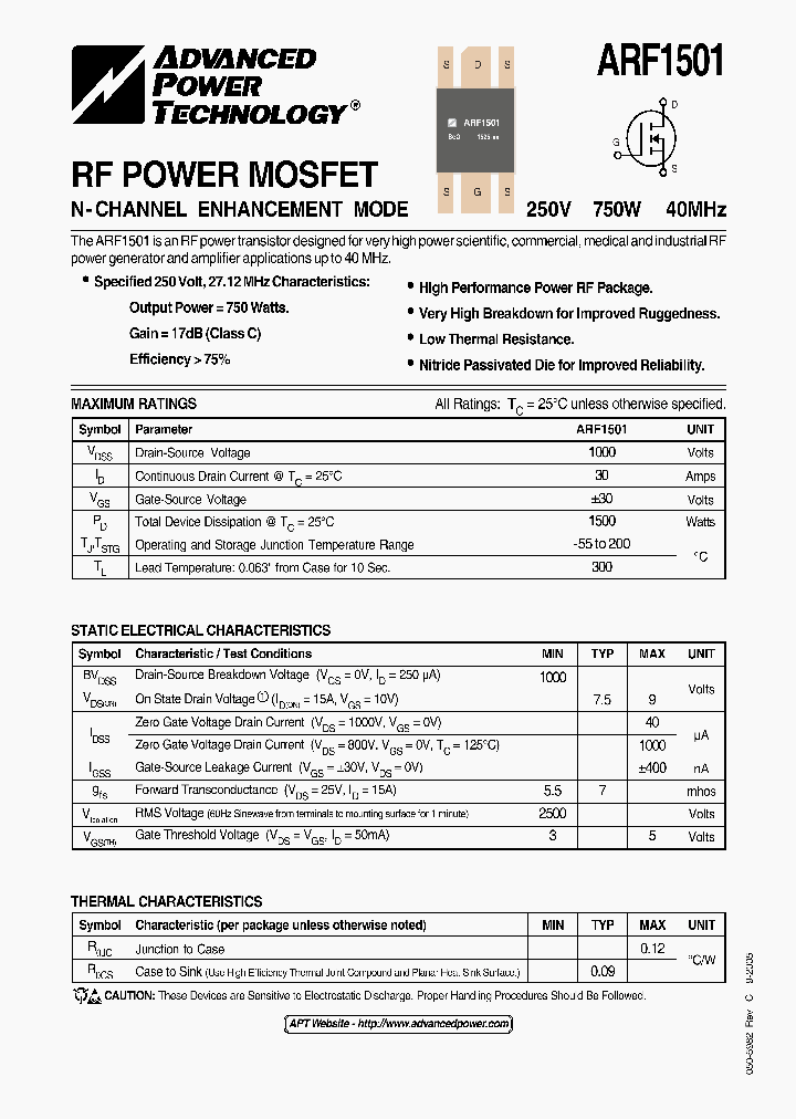 ARF150105_1169240.PDF Datasheet