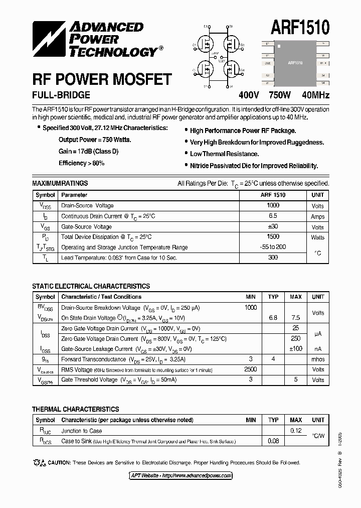 ARF1510_1169234.PDF Datasheet