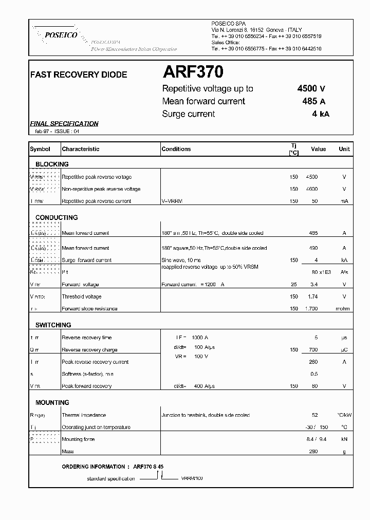 ARF370S45_1212947.PDF Datasheet